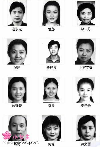 明星身份证照片